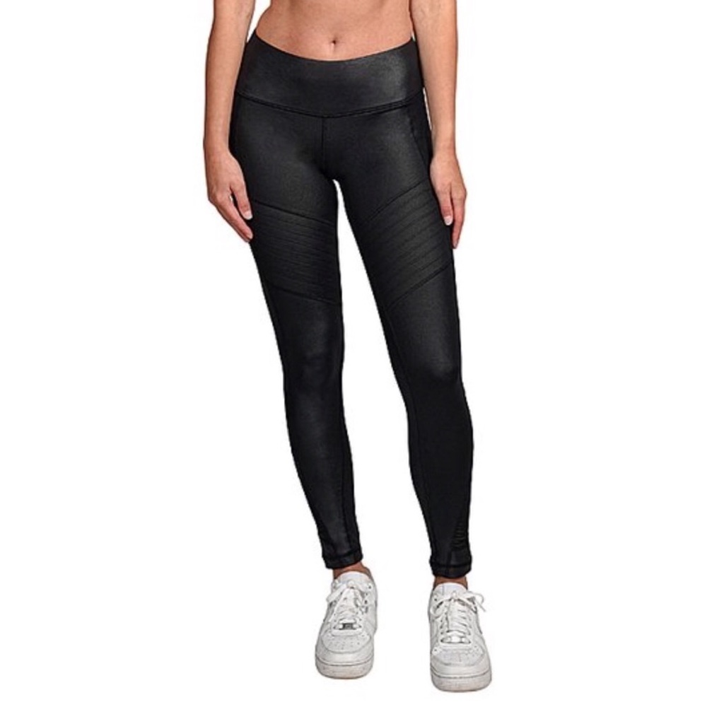 New Faux Leather High Rise Moto Leggings